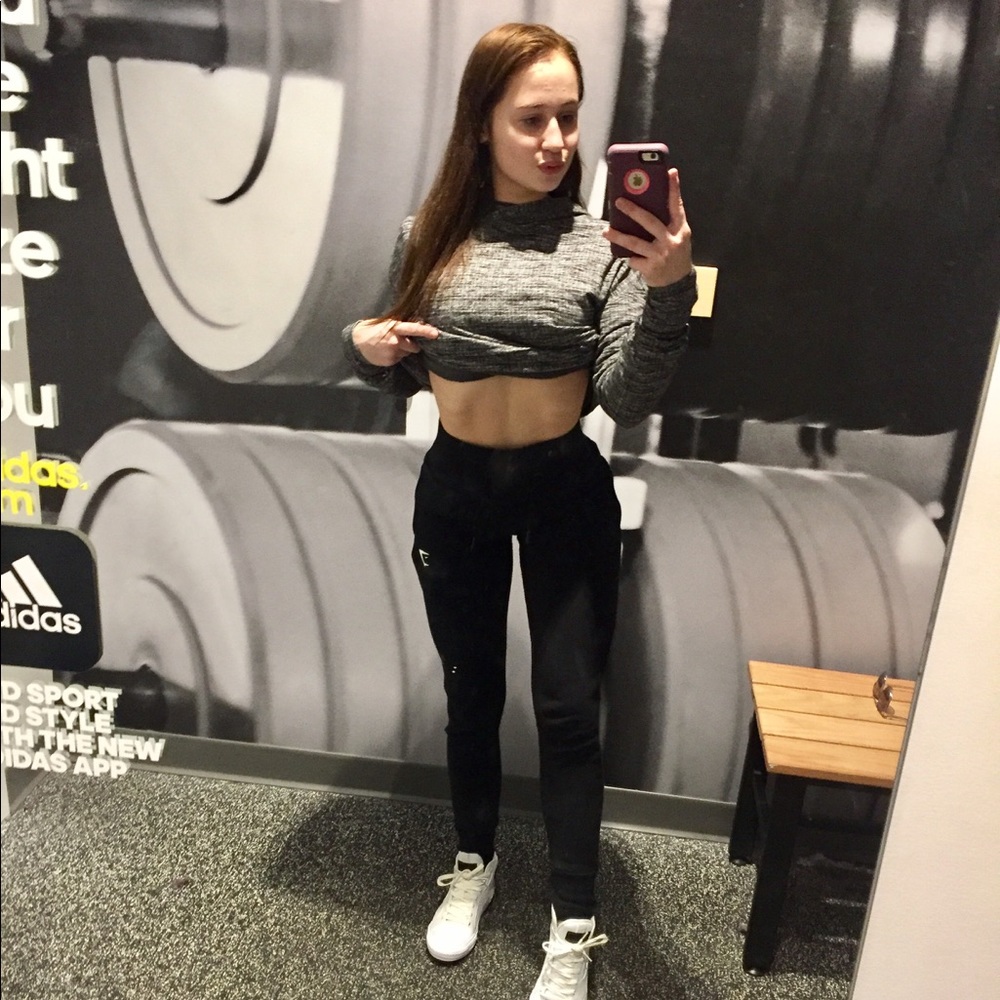 Gymshark Black High-Waisted Joggers
